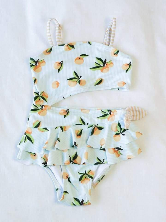 pre -order  Fruit print girl swimsuitS0525