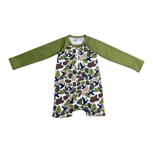 Swimsuit Camo Print Boys' Romper S0748