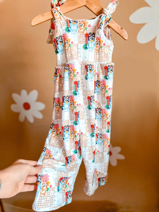 Flowers Dog Jumpsuit