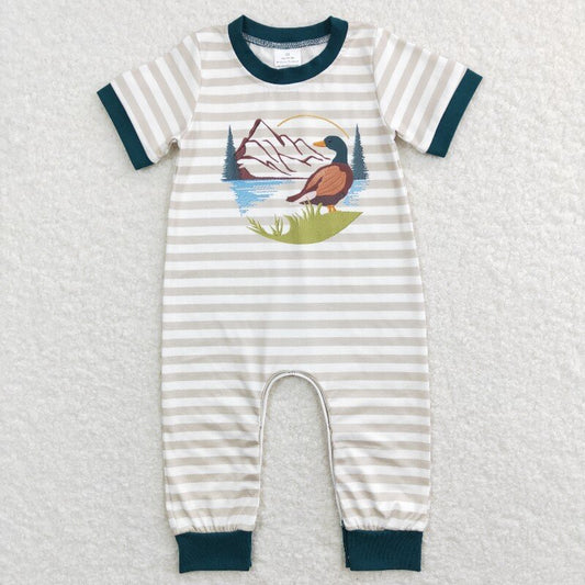 SR0553 duck Print baby Romper (usa warehouse)