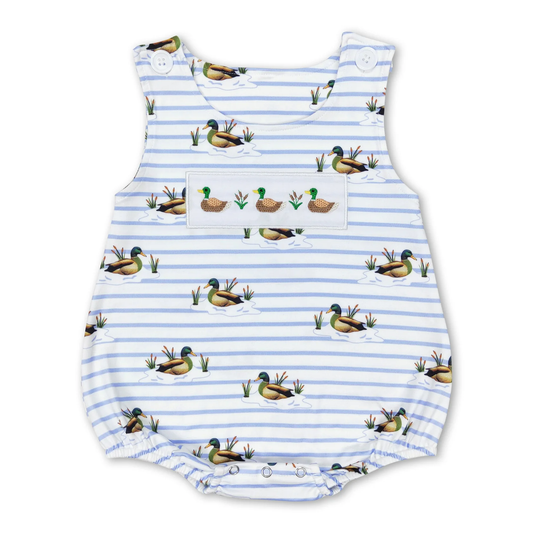 duck embroidery baby Romper （us warehouse）