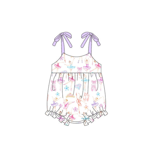 Pre-order ballet girl sleeveless baby romperSR2741