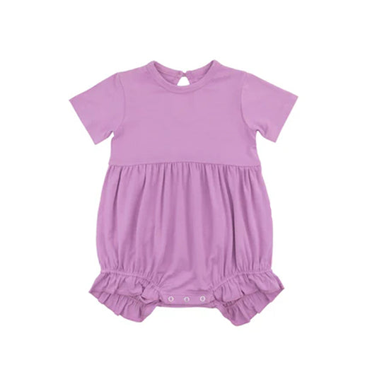 Pre-order purple short sleeve baby romperSR2771