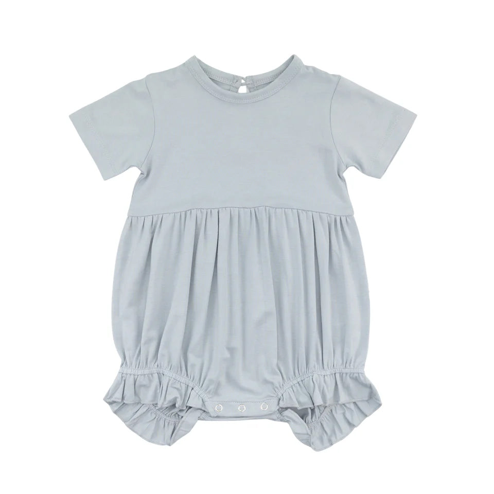 Pre-order grey short sleeve baby romperSR2772
