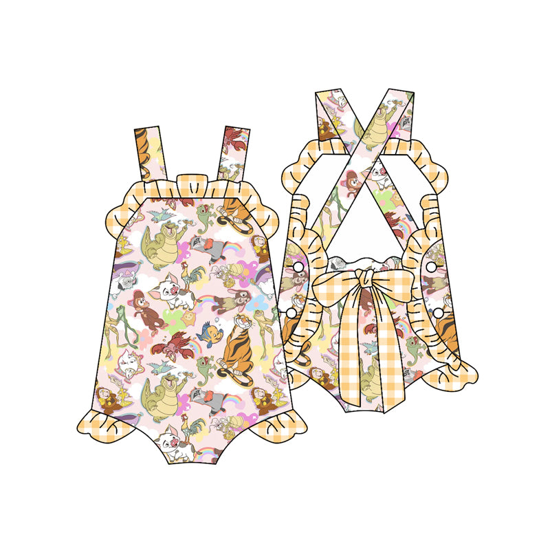 Pre-order animals print short sleeve baby romperSR2785