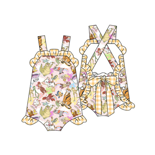 Pre-order animals print short sleeve baby romperSR2785