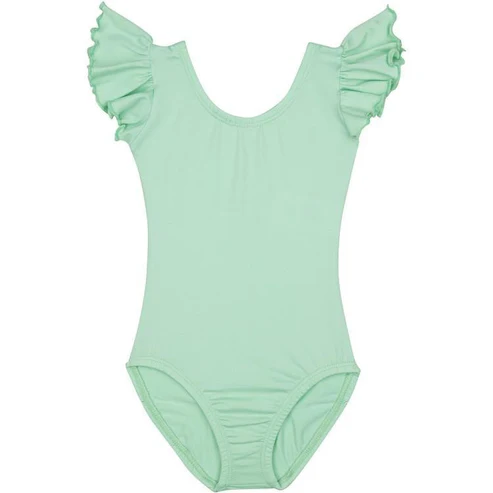 Pre-order green solid flying sleeve baby romperSR2798