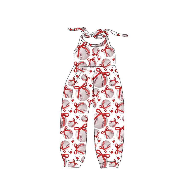 Pre-order baseball print baby romper SR2809