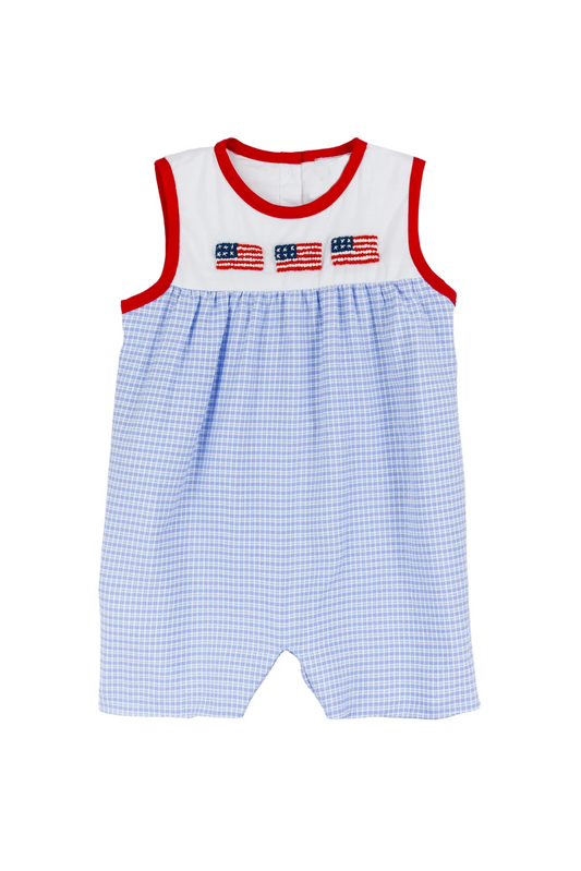 Pre-order 4th of July print baby romper SR2816