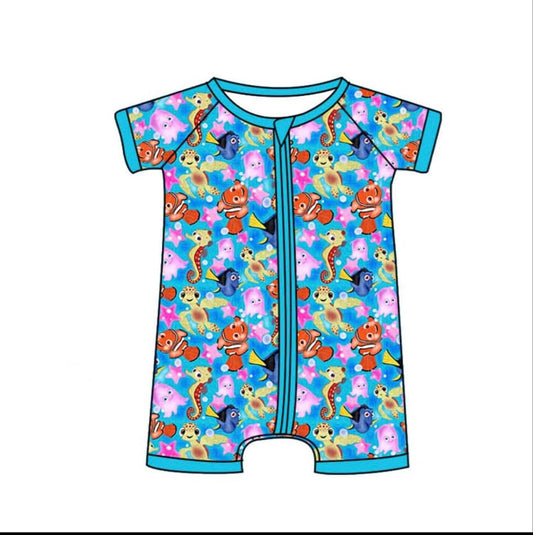 Pre-order cartoon print baby romper SR2825