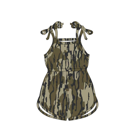 Pre-order camo green print baby romper SR2826