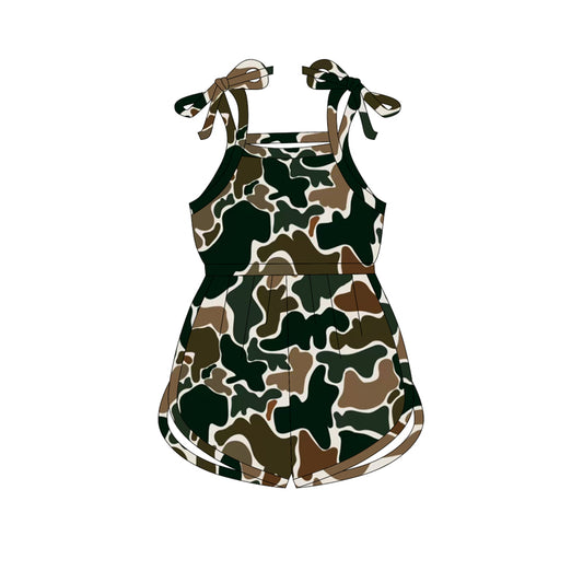Pre-order camo green print baby romper SR2828
