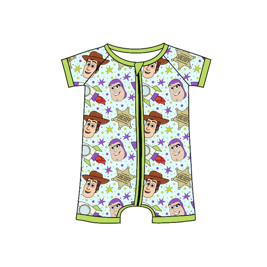 Pre-order cartoon print baby short sleeve romper SR2851
