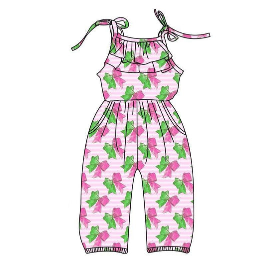 Pre-order colorful bows sleeveless romper SR2890