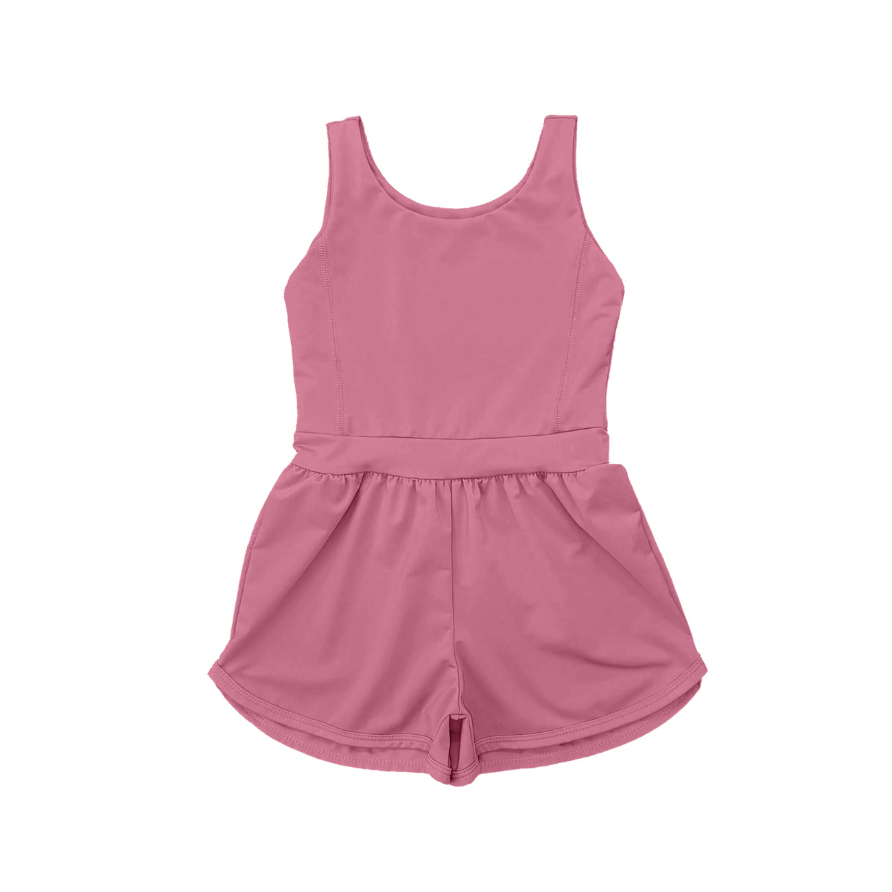 Pre-order pink yoga sleeveless romper SR3024