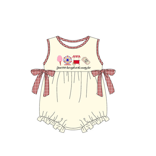 Pre-order yellow sleeveless romper SR3037