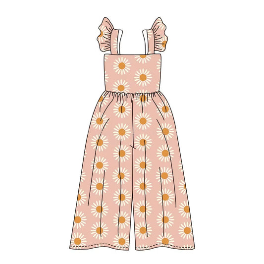 Pre-order flowers flying sleeve jumpsuit SR3052