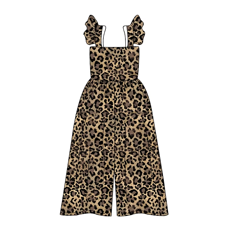 Pre-order leopard flying sleeve jumpsuit SR3054