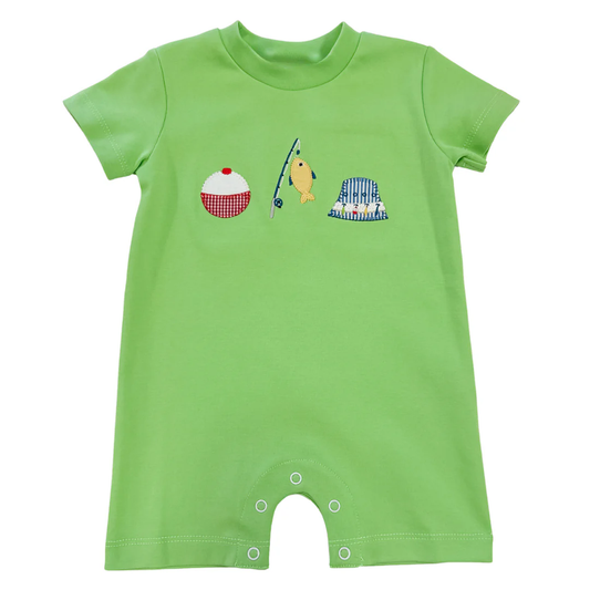 Pre-order green fishing romper SR3079