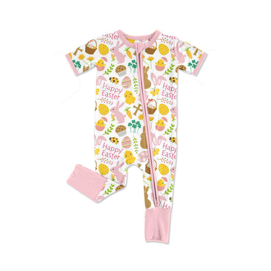 Pre-order Easter bunny Short sleeve baby Romper SR3239