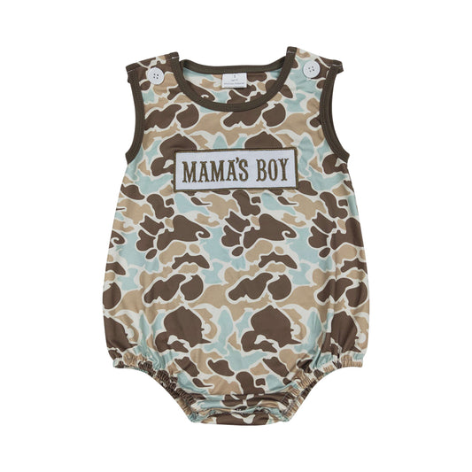 Camouflage sleeveless mama's boy Baby Romper  SR3907