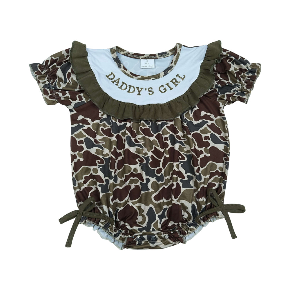 DADDY'S Girls Embroidery Baby Romper  SR3919