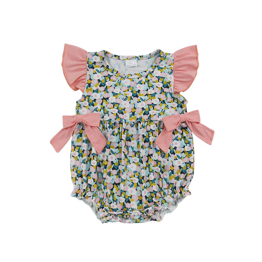 Pink flowers Baby Romper  SR4125