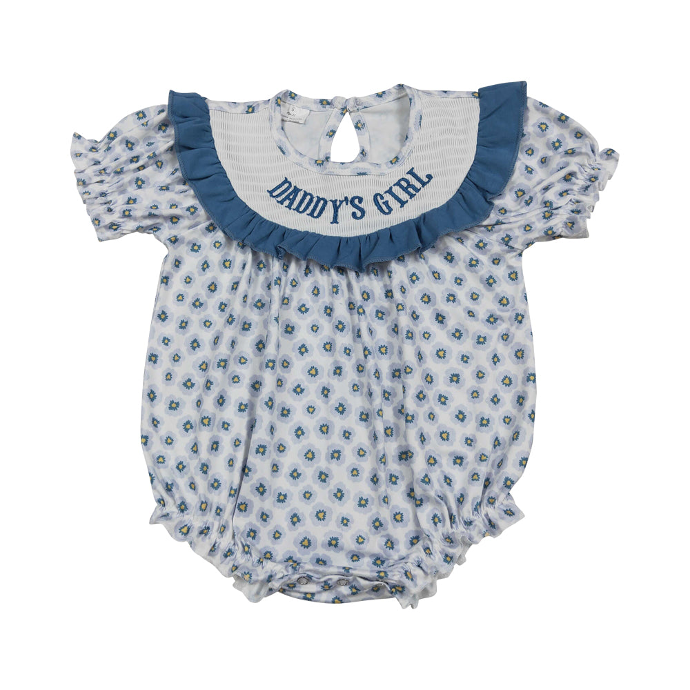 flower Smock Daddy's Girls baby romper SR4141