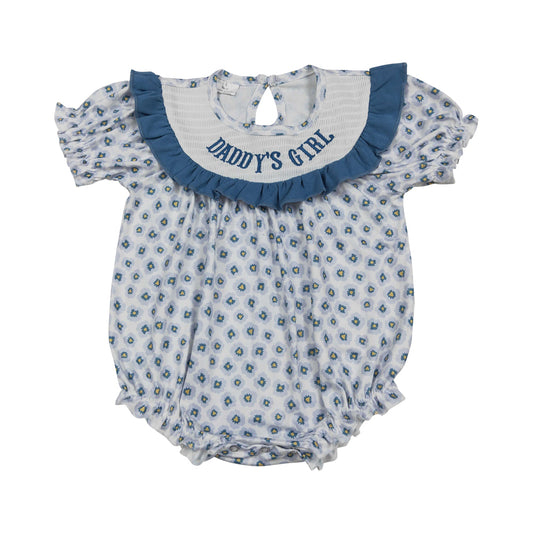 flower Smock Daddy's Girls baby romper SR4141