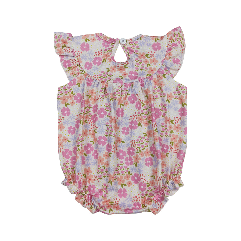 flower Smock i love Daddy's Girls baby romper SR4142