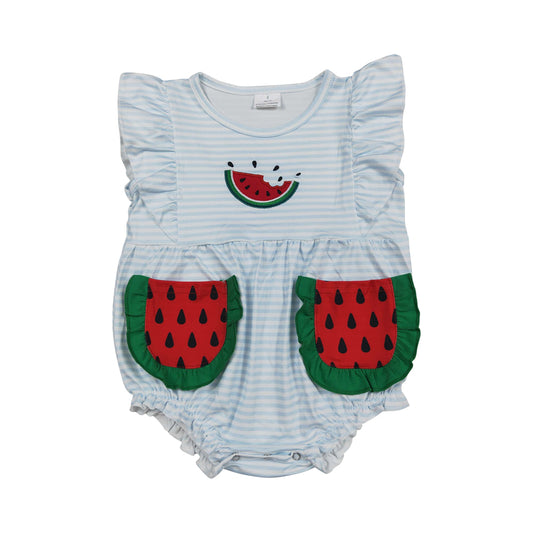 Embroidered watermelon Baby Romper  SR4153