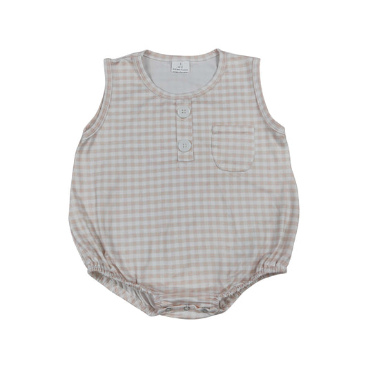Khaki sleeveless Baby Romper SR4233