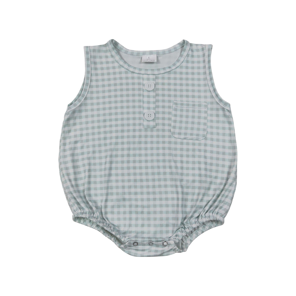 Green sleeveless Baby Romper SR4234