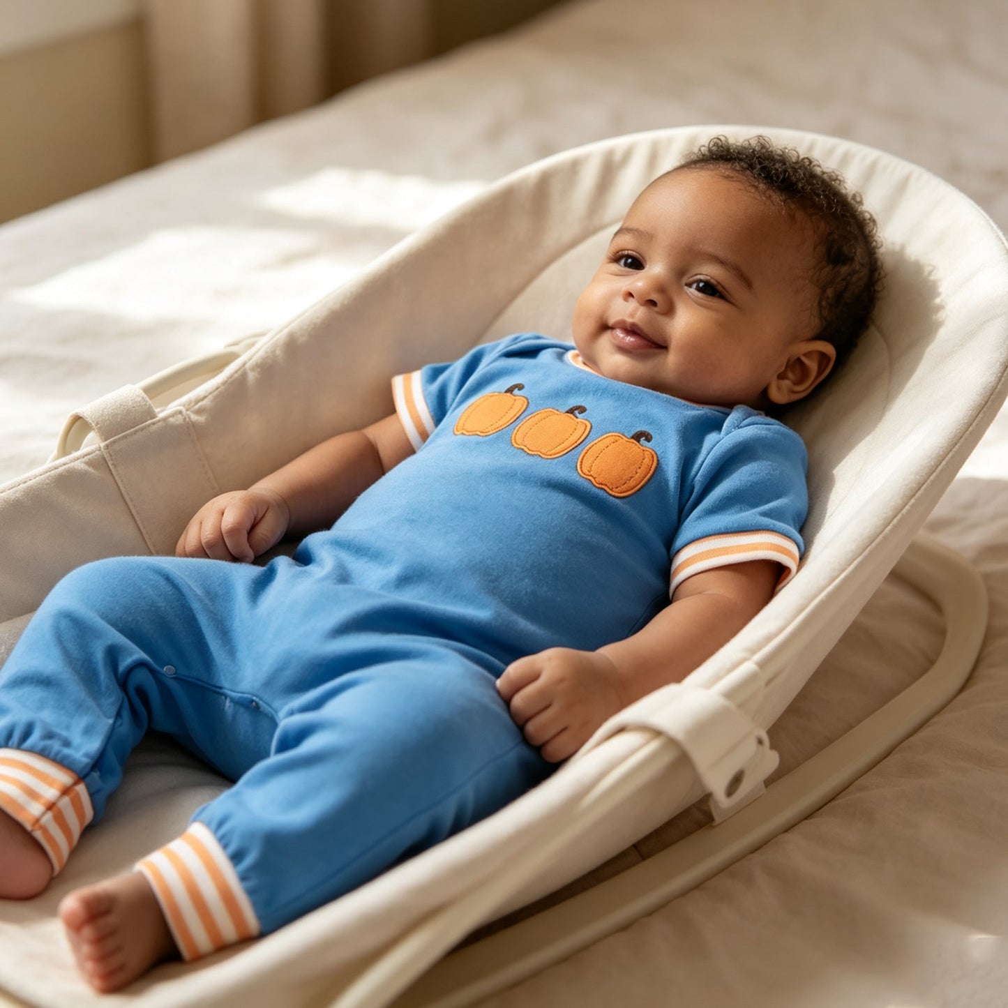 Embroidery Fall Pumpkin Kids Matching Clothes