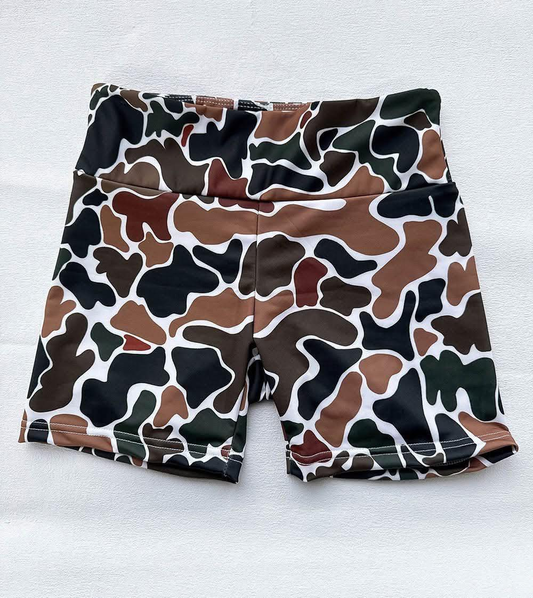 pre -order camo print girl swim Shorts SS0534