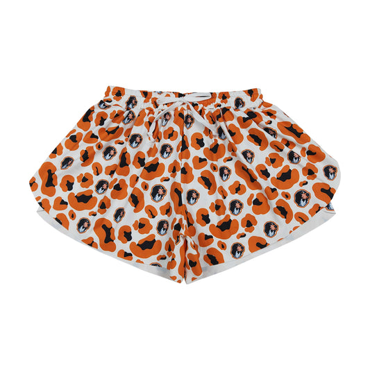 Adult Women Orange Leopard ShortS SS0806