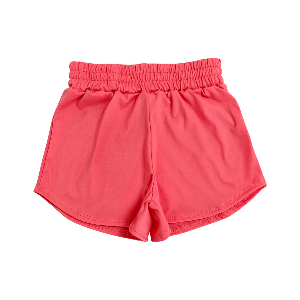Summer Coral Red Girls sports Active shorts SS0908