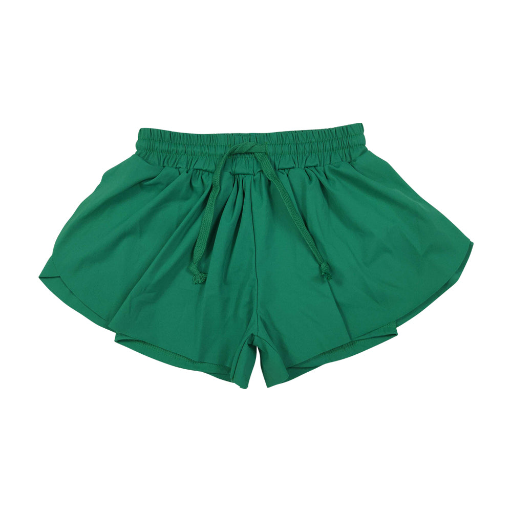 Soild Green Girls shorts SS0938