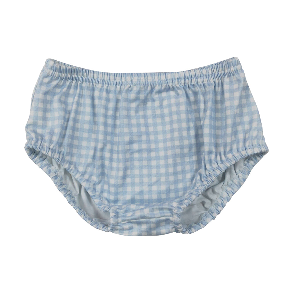 Blue plaid print Baby Bummies SS0964