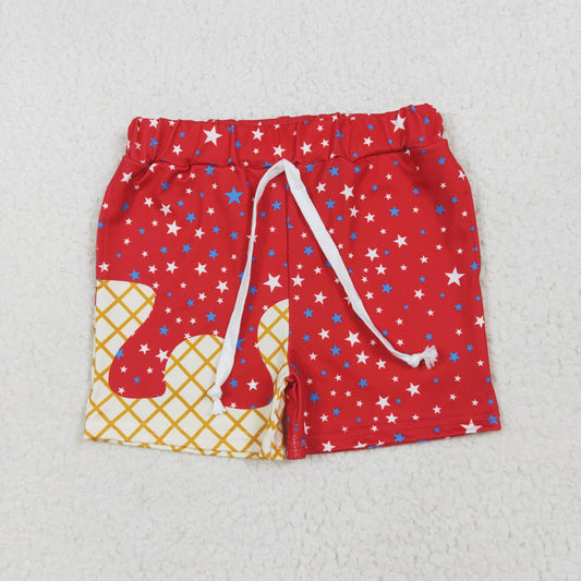 red 4th of July Kids ShortSS0612