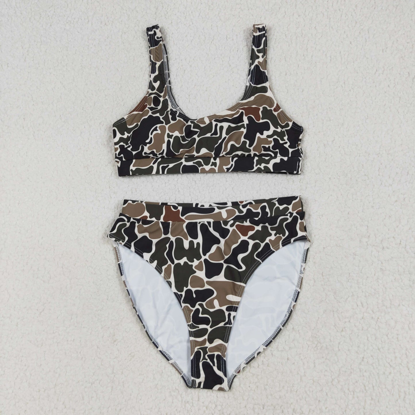 brown camo Swimsuit for women