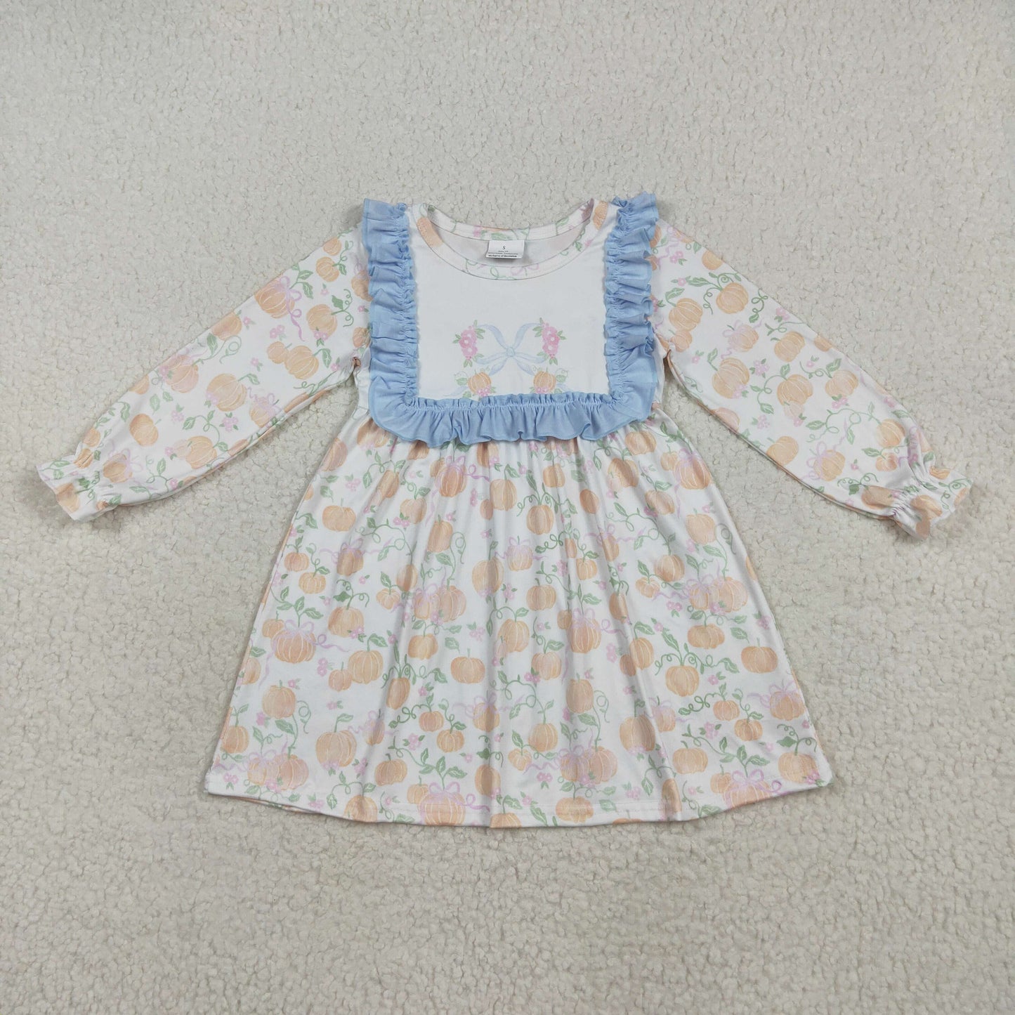 floral pumpkin Girls Dress GLD1084