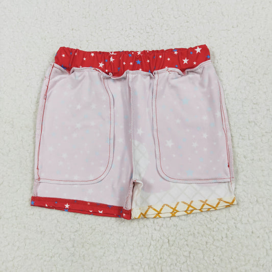 red 4th of July Kids ShortSS0612