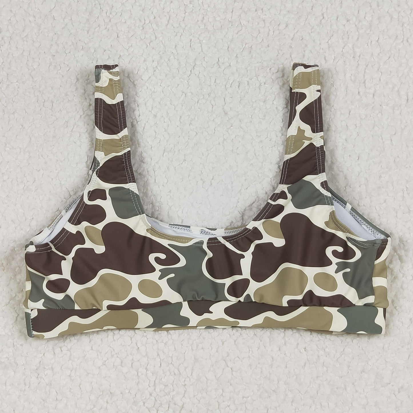 Green camo Swimsuit for women S0569