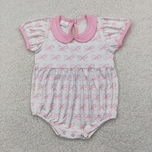 pink bow Baby Romper