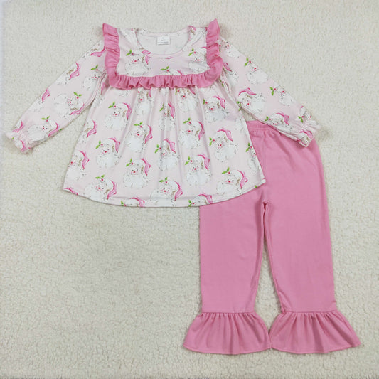 Christmas Pink santa Girls Set  GLP2345