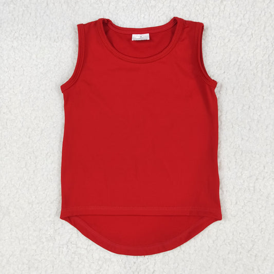 red girl yoga vest