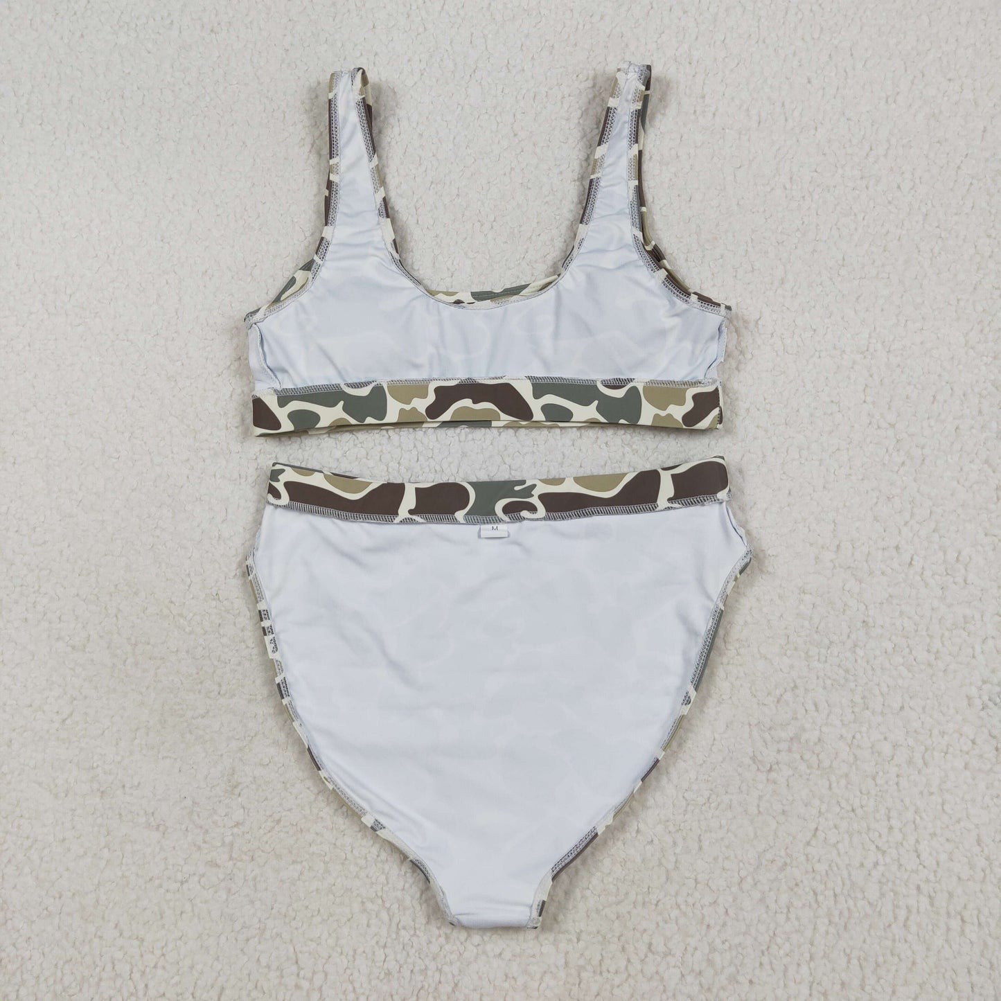 Green camo Swimsuit for women S0569