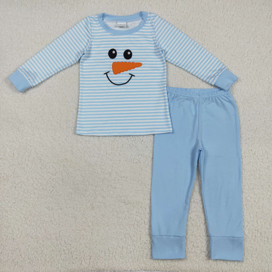 blue snowman embroidery long sleeve Paj BLP1150