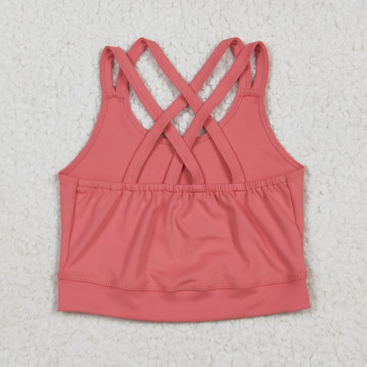 Coral girl yoga vest GT1004